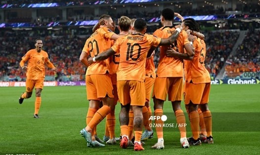 Đội tuyển Hà Lan dẫn đầu bảng A sau lượt trận đầu tiên World Cup 2022. Ảnh: AFP