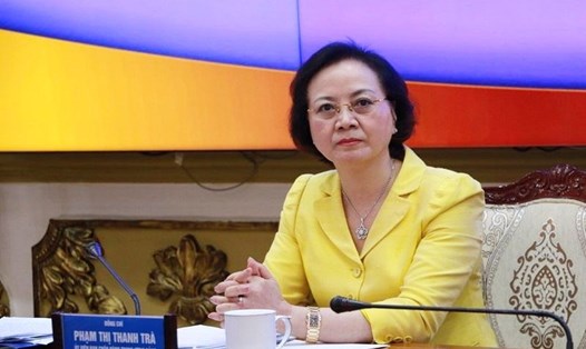 Bộ trưởng Bộ Nội vụ Phạm Thị Thanh Trà. Ảnh: Quang Huy