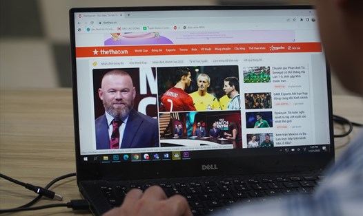 Trang tin thethao.vn của Công ty cổ phần truyền thông và công nghệ quốc tế 3S tiếp tay cho web bóng đá lậu, sản xuất tin bài như cơ quan báo chí. Đây là những hành vi trái quy định của pháp luật. Ảnh: Hữu Chánh.