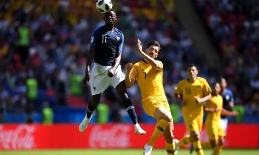 Tuyển Pháp nhiều khả năng sẽ đánh bại Australia như đã làm tại vòng bảng World Cup 2018. Ảnh: AFP