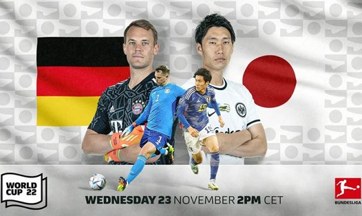 Tuyển Đức vs Nhật Bản là cặp đấu đáng chú ý trong lịch thi đấu hôm nay tại World Cup 2022. Ảnh: Bundesliga