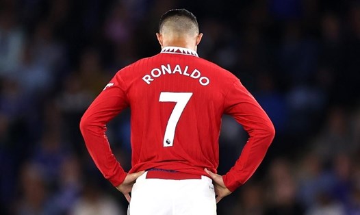 Ronaldo để lại hình ảnh không đẹp với Man United. Ảnh: AFP