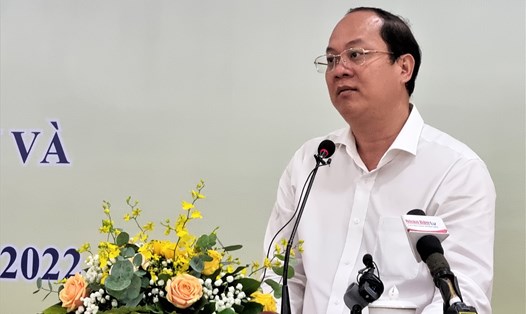 Ông Nguyễn Hồ Hải - Phó Bí thư Thành ủy TPHCM - phát biểu chỉ đạo tại hội nghị. Ảnh: Nam Dương