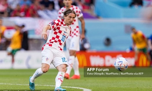 Luka Modric không có cơ hội để tỏa sáng trong trận hoà 0-0 của tuyển Croatia trước Maroc. Ảnh: AFP