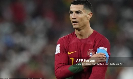 Ronaldo tiếp tục phá kỷ lục tại World Cup 2022. Ảnh: AFP