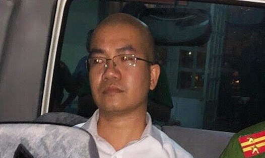 CEO Nguyễn Thái Luyện thời điểm bị bắt giữ. Ảnh: Công an