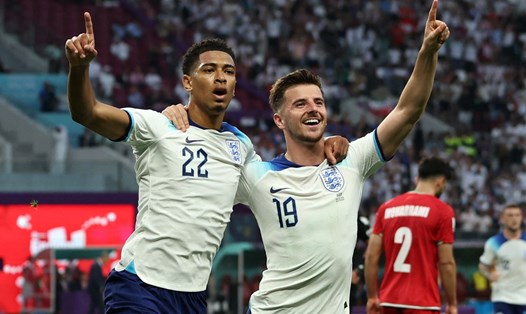 Tuyển Anh tiếp tục dẫn đầu bảng B sau lượt trận thứ 2 World Cup 2022. Ảnh: AFP