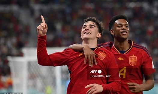 Tuyển Tây Ban Nha hướng đến một chiến thắng trước tuyển Đức. Ảnh: AFP