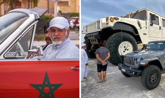 Tỉ phú UAE Sheikh Hamad bị ám ảnh bởi những chiếc ôtô siêu lớn. Ảnh: Instagram Sheikh Hamad