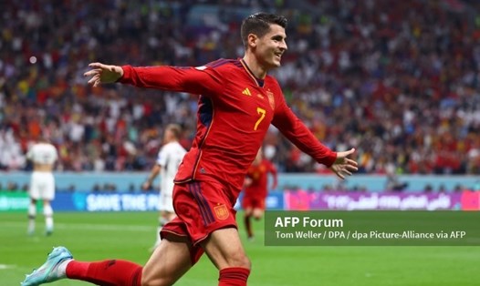 Alvaro Morata đoạt danh hiệu MVP trong trận đấu giữa Tây Ban Nha vs Đức.  Ảnh: AFP