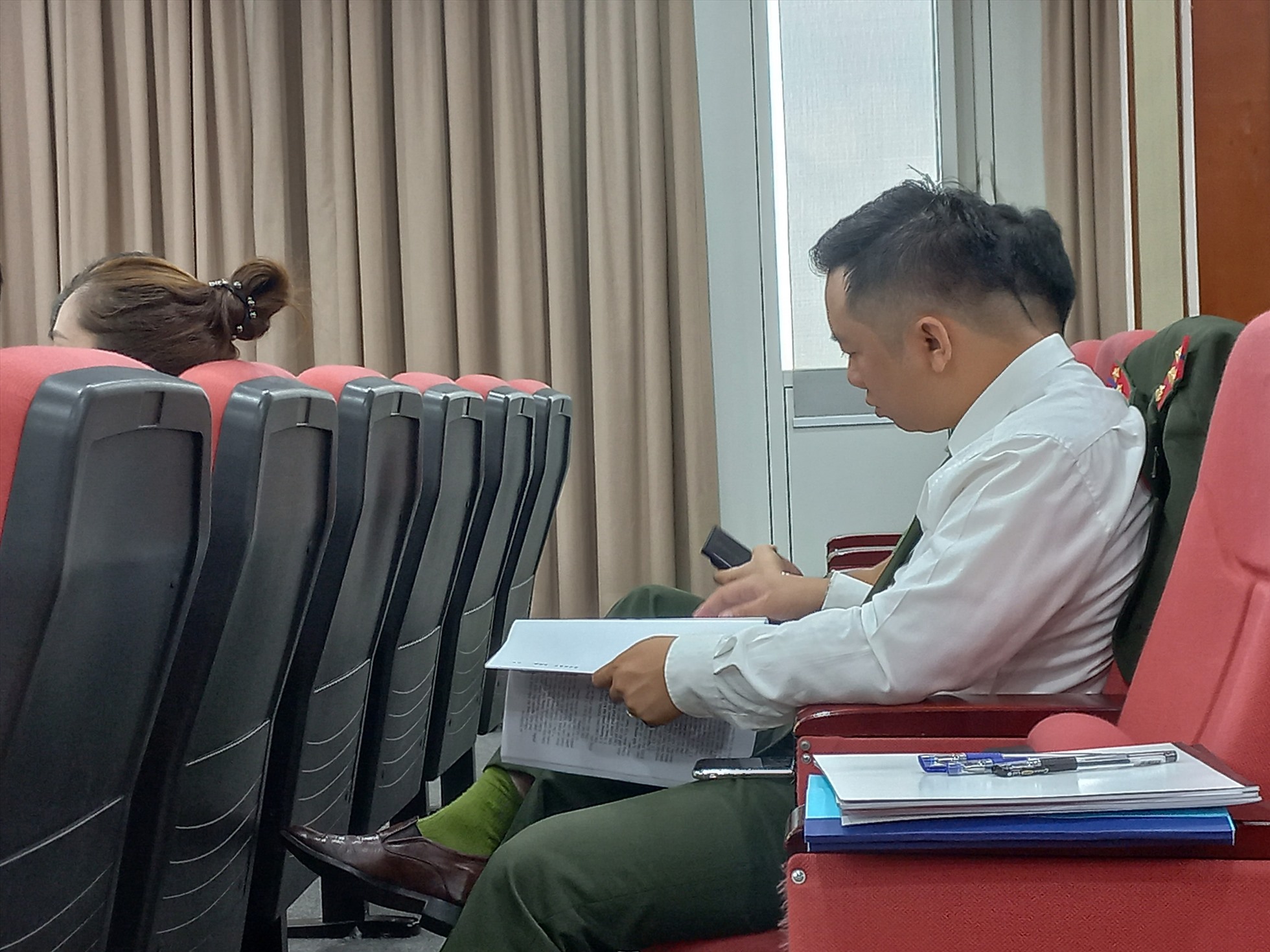 Đoàn viên Công đoàn tham gia Lớp tập huấn nghiệp vụ công tác Công đoàn Cục H08. Ảnh: Lương Hạnh.