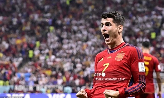 Đội tuyển tây Ban Nha hòa 1-1 trước Đức tại lượt trận thứ 2 bảng E World Cup 2022. Ảnh: AFP