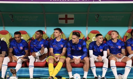 Băng ghế dự bị của tuyển Anh trong trận gặp Mỹ. Ảnh: FIFA