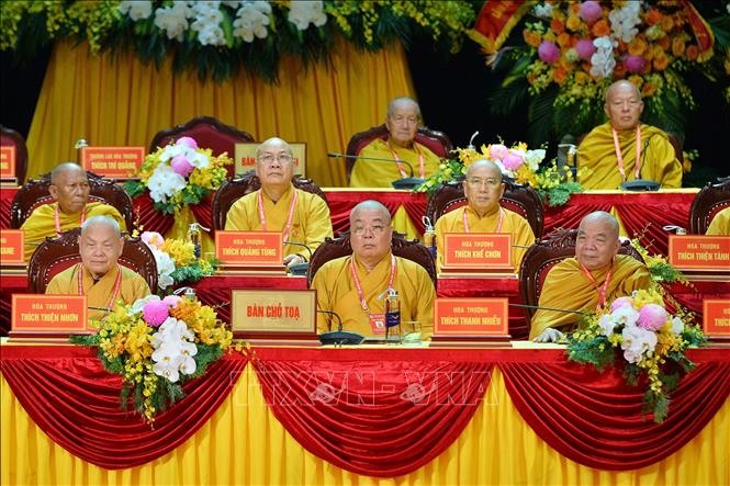 Đoàn Chủ tịch đại hội. Ảnh: Minh Đức/TTXVN