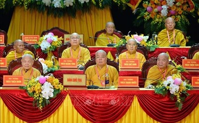 Đoàn Chủ tịch đại hội. Ảnh: Minh Đức/TTXVN
