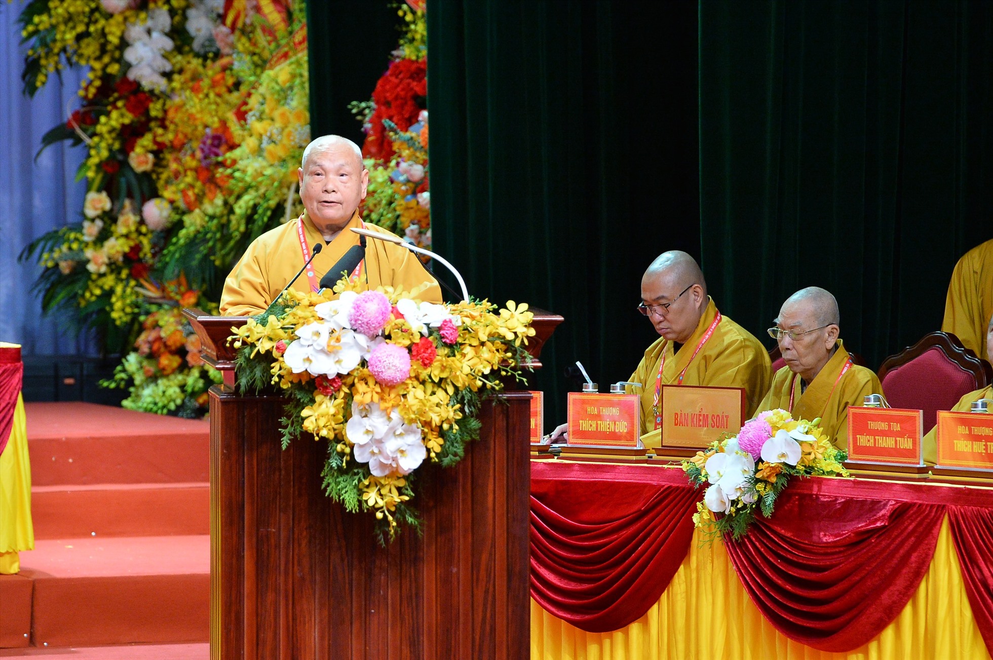 Hòa thượng Thích Thiện Nhơn được tái suy cử Chủ tịch HĐTS GHPGVN. Ảnh: Hải Nguyễn