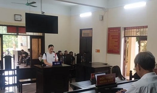 Bị cáo Phạm Văn Lập tại phiên tòa xét xử. Ảnh: Thành Trung