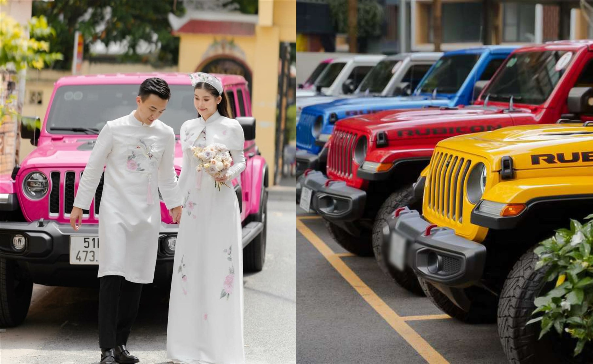 Dàn xế hộp trong đám cưới Lê Âu Ngân Anh. Ảnh: NSCC.