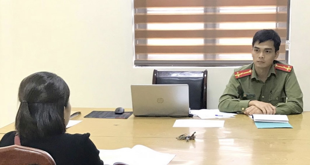 Chị H.T.T.H bị xử phạt 7,5 triệu đồng về hành vi của mình. Ảnh: T.L