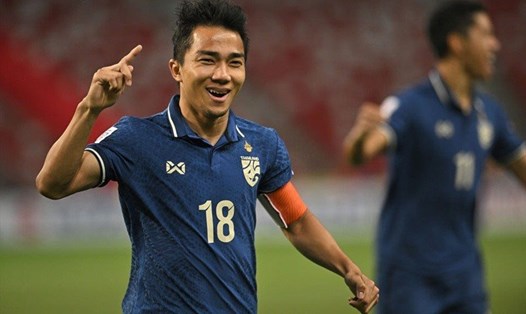 Chanathip vắng mặt trong đội hình tuyển Thái Lan tại AFF Cup 2022. Ảnh: AFP