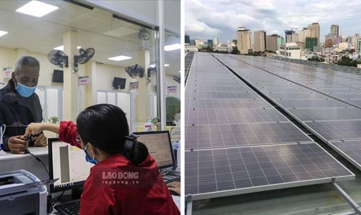 Triển khai bệnh án điện tử, sử dụng năng lượng xanh giúp giảm phát thải, bảo vệ môi trường tại các cơ sở y tế. Ảnh: Hương Giang