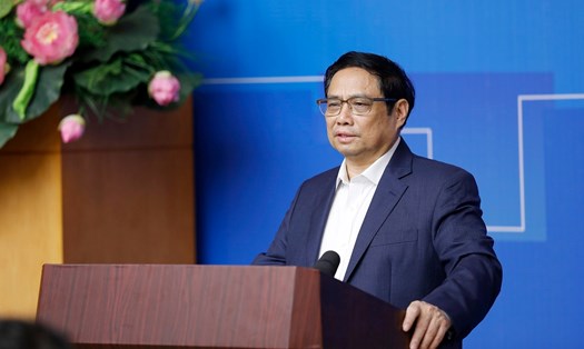 Thủ tướng Phạm Minh Chính phát biểu kết luận Hội nghị đô thị toàn quốc, ngày 30.11. Ảnh: Nhật Bắc