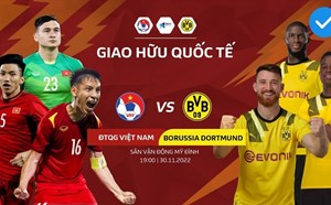 Link xem trực tiếp trận tuyển Việt Nam vs Dortmund