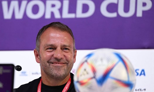 Huấn luyện viên tuyển Đức Hansi Flick tự tin vào tương lai của đội nhà kể cả khi đội bị loại khỏi World Cup 2022. Ảnh: AFP