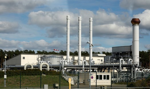 Cơ sở hạ tầng khí đốt ở Lubmin, đông bắc Đức, nơi đặt trạm tiếp nhận và phân phối cho đường ống Nord Stream. Ảnh: AFP
