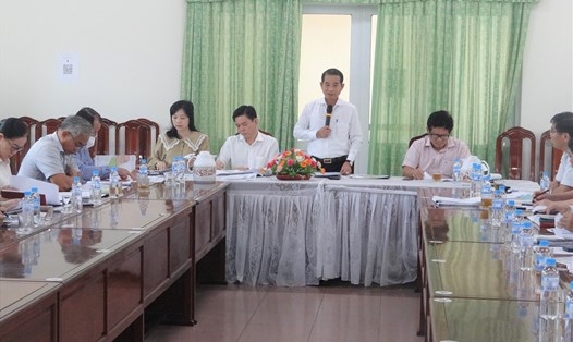Chủ tịch HĐND tỉnh Đồng Nai - Thái Bảo phát biểu tại buổi giám sát. Ảnh: Xuân Mai