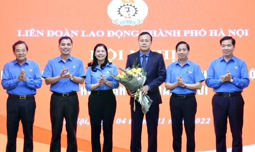 Ông Phạm Quang Thanh đã được bầu làm Ủy viên Ban Chấp hành, Ủy viên Ban Thường vụ và giữ chức danh Chủ tịch LĐLĐ thành phố Hà Nội khóa XVI, nhiệm kỳ 2018 - 2023. Ảnh: Mai Quý.