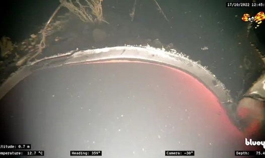 Đường ống Nord Stream bị thiệt hại nặng. Ảnh cắt từ video