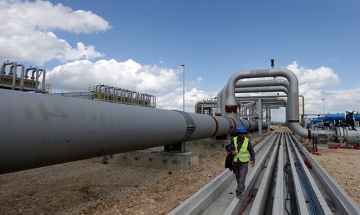 Đường ống dẫn khí đốt xuyên Adriatic (TAP) của Azerbaijan. Ảnh: AFP