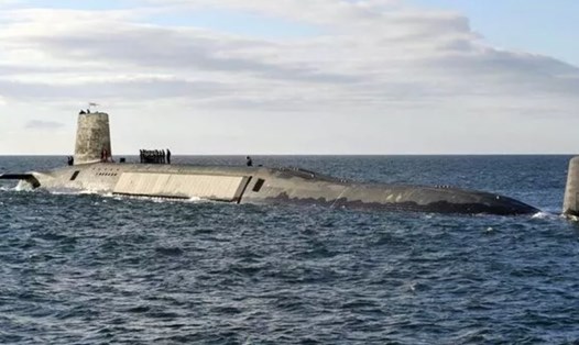 Tàu ngầm hạt nhân Anh HMS Victorious gặp sự cố lúc hoạt động ở Bắc Đại Tây Dương. Ảnh: Hải quân Anh