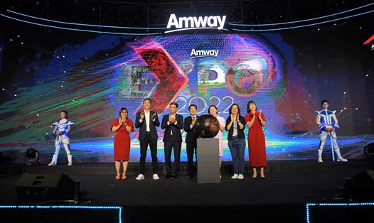 Amway khai mạc triển lãm EXxpo 2022 hướng đến kỷ niệm 15 năm thành lập. Ảnh: DNCC.
