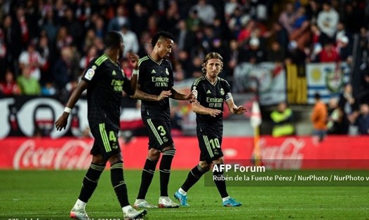 Hàng thủ Real Madrid tấn công tốt, nhưng chưa làm tốt về mặt phòng ngự. Ảnh: AFP
