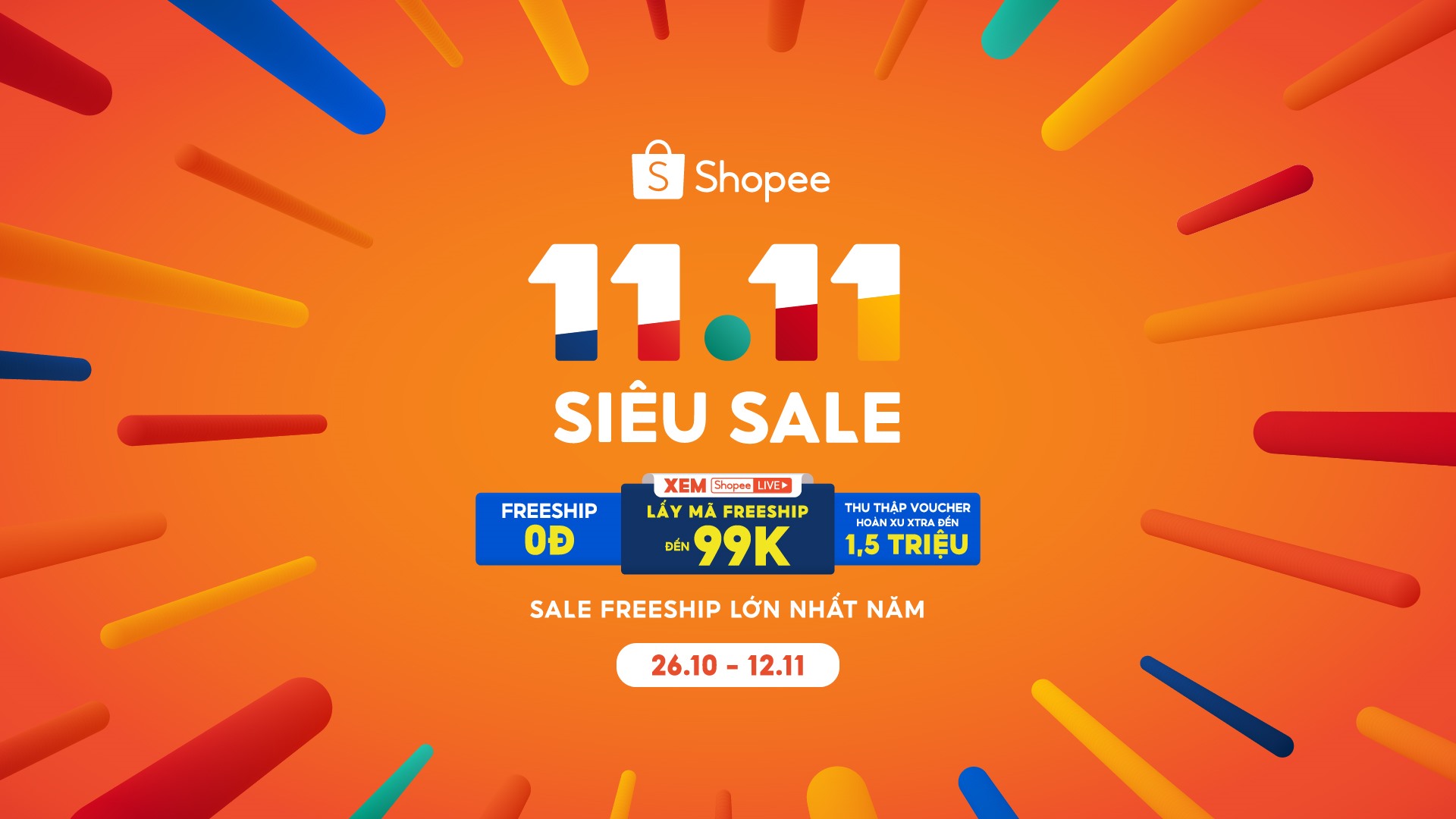 Shopee khởi động 11.11 Siêu Sale, gia tăng trải nghiệm mua sắm và giải trí với nhiều ưu đãi thiết thực