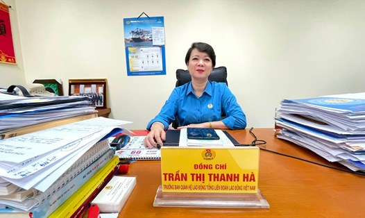 Bà Trần Thị Thanh Hà - Ủy viên Đoàn Chủ tịch, Trưởng ban Quan hệ lao động Tổng LĐLĐVN. Ảnh: LĐLĐVN
