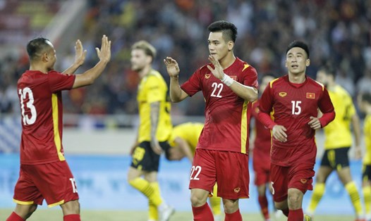 Tuyển Việt Nam trong trận giao hữu với Dortmund. Ảnh: VFF