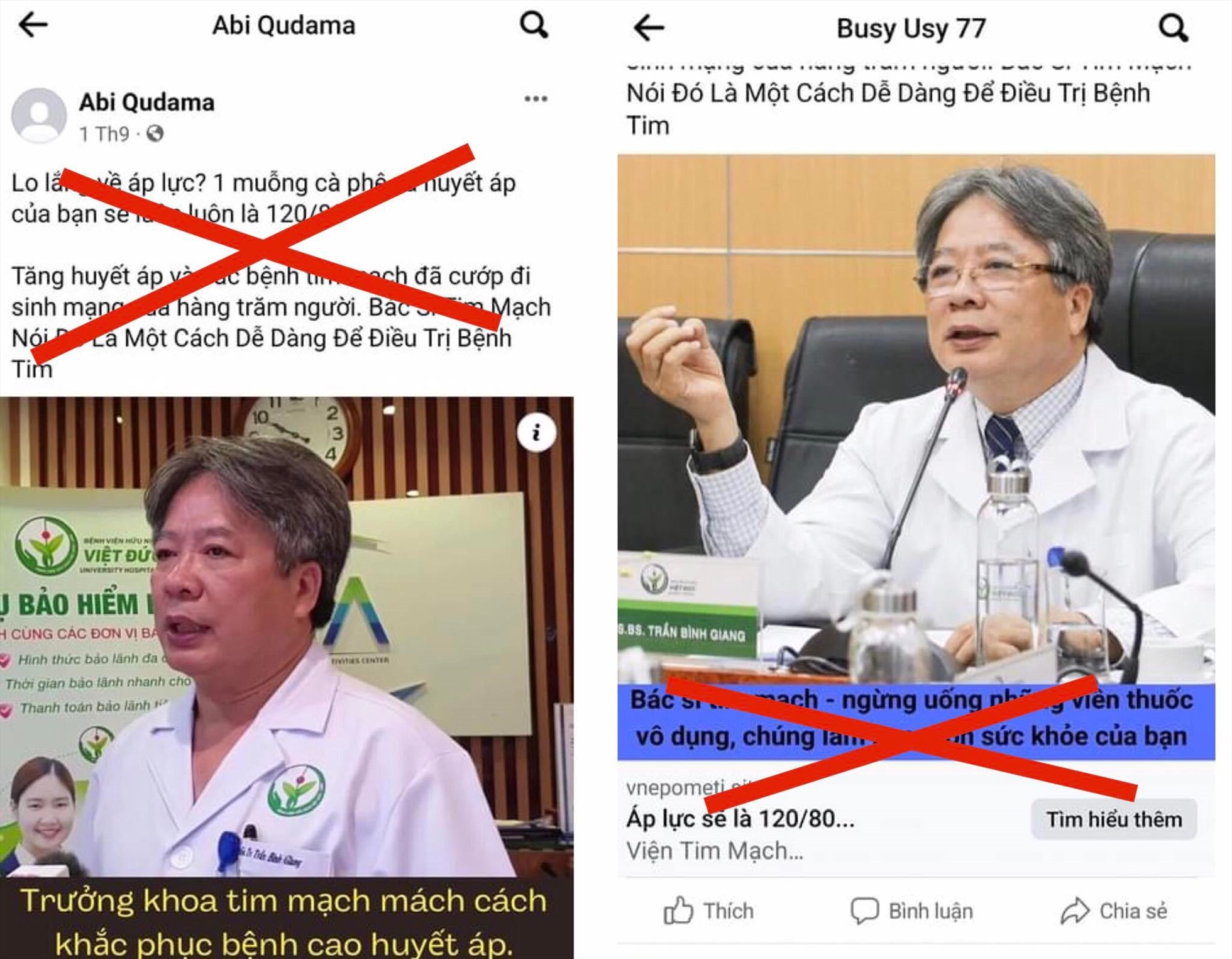Giám đốc Bệnh viện Việt Đức bị ghép ảnh vào quảng cáo thuốc không rõ nguồn gốc