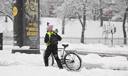 Đợt lạnh kéo dài khắp Châu Âu sẽ tiếp tục kéo dài sang tuần tới. Ảnh: AFP