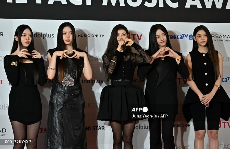 NewJeans là nhóm nữ được yêu thích nhất tháng. Ảnh: AFP.