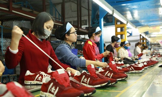 Công nhân ngành giày da. Ảnh: Hải Nguyễn