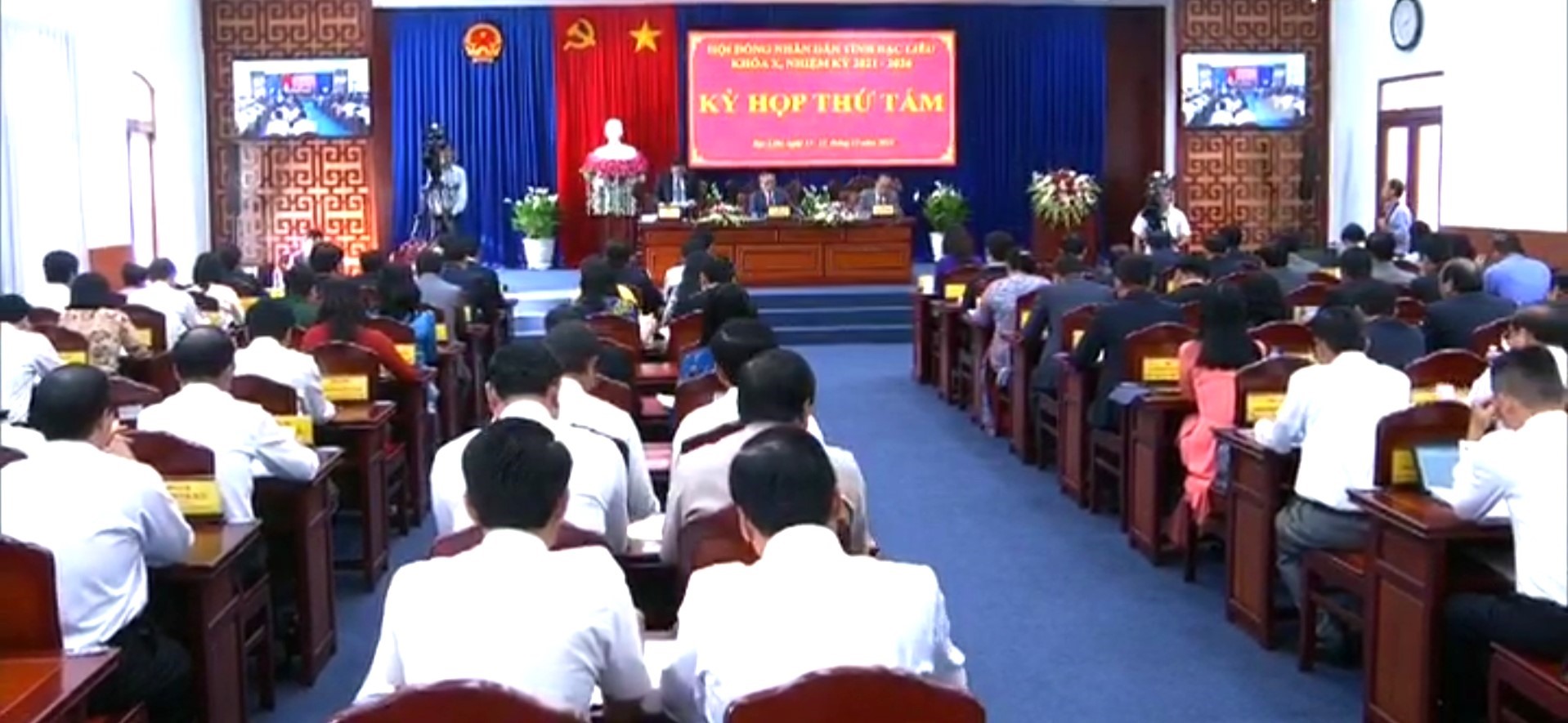 HĐND tỉnh Bạc Liêu khai mạc kỳ họp thứ 8, kỳ họp thường lệ cuối năm. Ảnh: Nhật Hồ