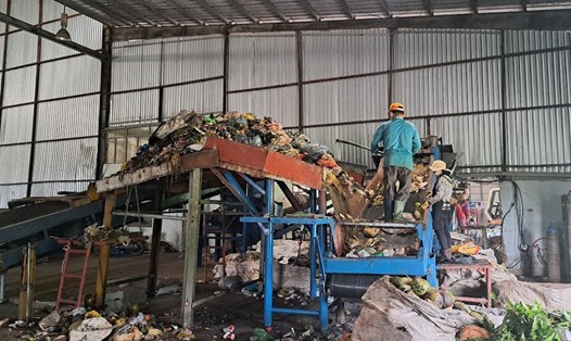 Nhà máy xử lý rác thải Bãi Bổn (TP Phú Quốc) đang trong thời gian chạy thử nghiệm. Ảnh: Phú Quốc
