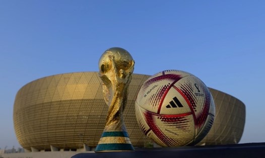 Quả bóng Al Hilm được sử dụng từ vòng bán kết World Cup 2022. Ảnh: FIFA