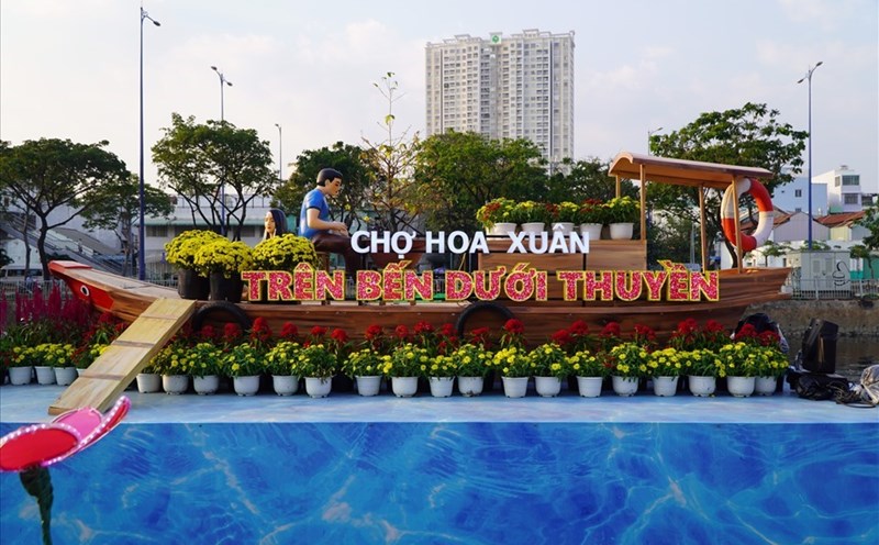 Chợ hoa xuân ở TPHCM dự kiến tổ chức vào 6.1.2023. Ảnh: Thanh Vũ.
