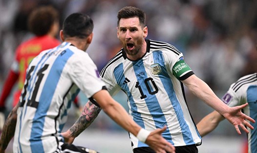 Messi đang có phong độ thăng hoa trong lần tham dự World Cup thứ 5 của mình. Ảnh: AFP