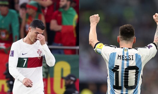 Ronaldo và Messi, ai xuất sắc hơn, luôn là chủ đề gây tranh cãi.  Ảnh: AFP