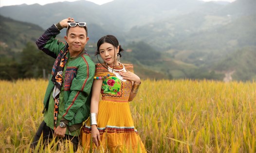 Sao Mai Nguyễn Thu Hằng kết hợp với Rapper Phúc Bồ trong MV "Chill cùng Tây Bắc". Ảnh: Thắng Nguyễn